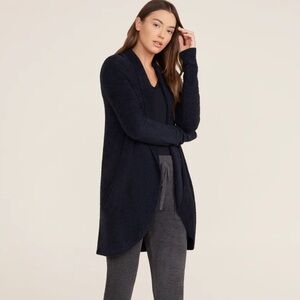 Barefoot Dreams Cozy Chic Black Lite Circle Cardi